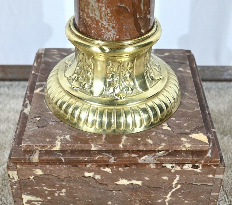 2026.7741930500001 Red Pyrenees Marble Column – Late 19th Century photo