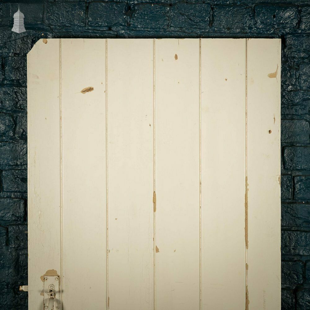 Ledged Plank Door, White Painted photo furniture