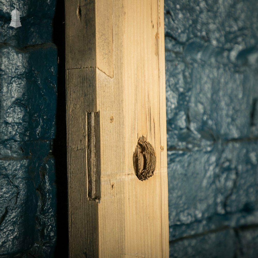 photo vintage Half Glazed Door, Pine Moulded 3 Panel