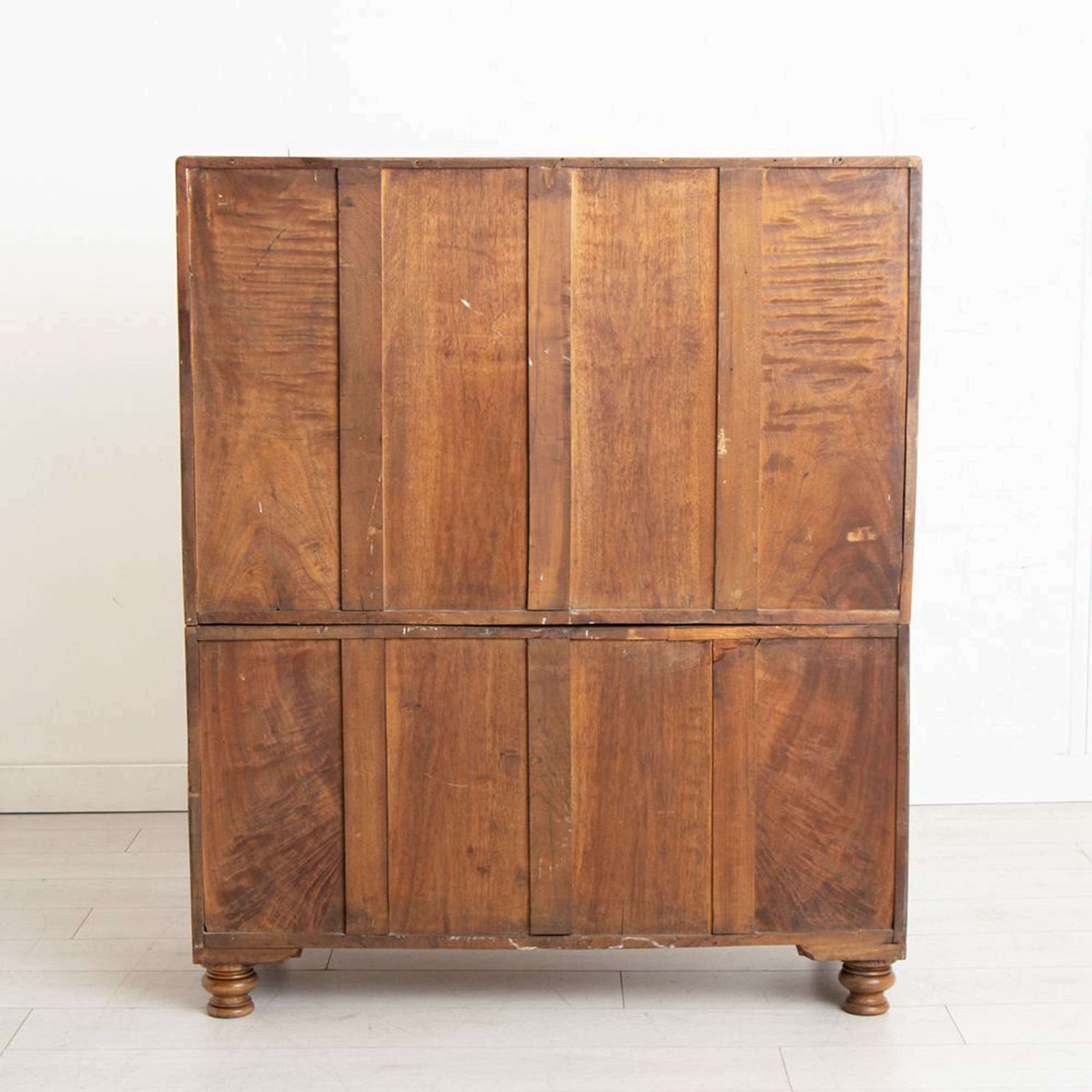 Antique Chinese Export Camphorwood Military Campaign Secretaire Chest photo vinterior