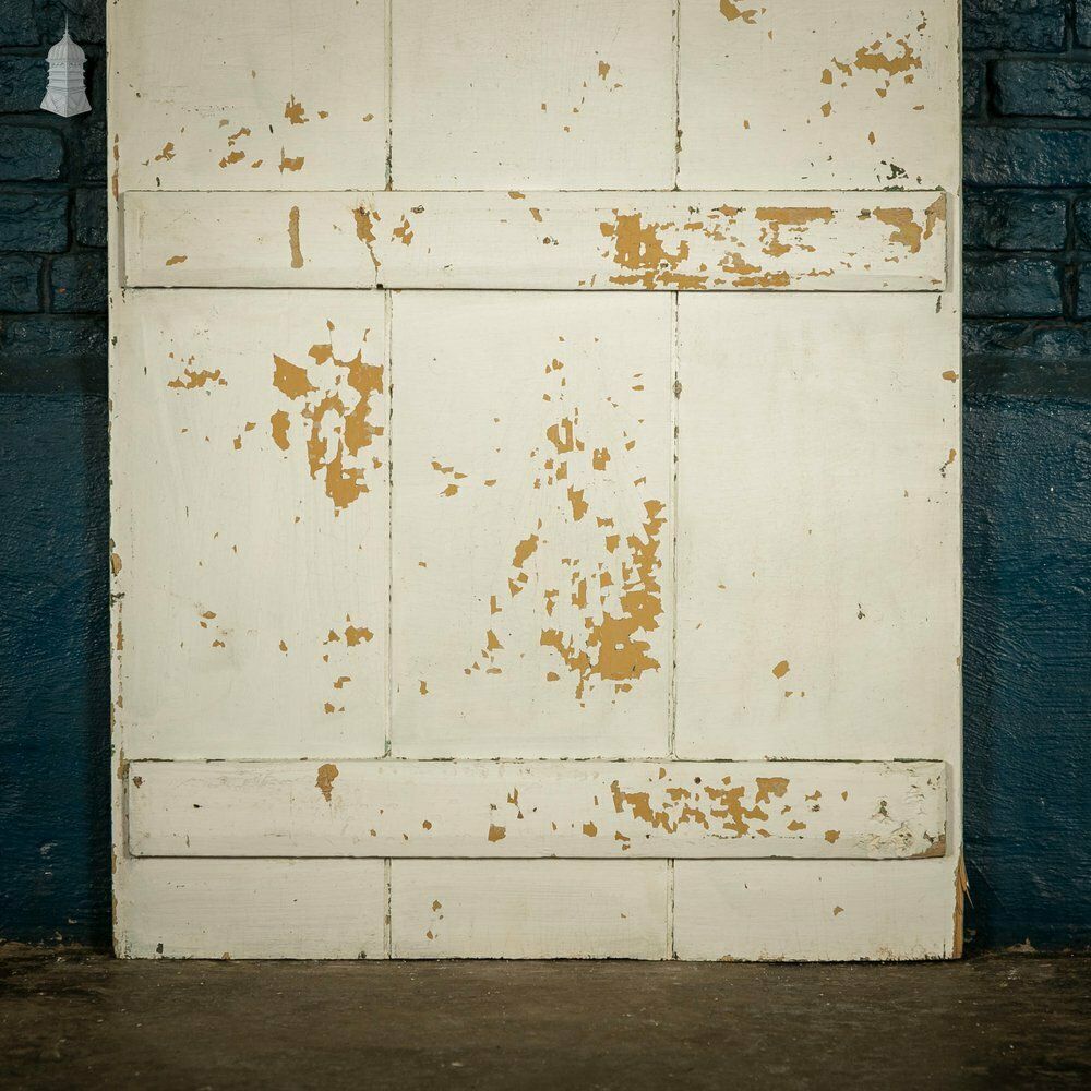 Home Fixtures Ledged Plank Door, Distressed Painted Finish photo