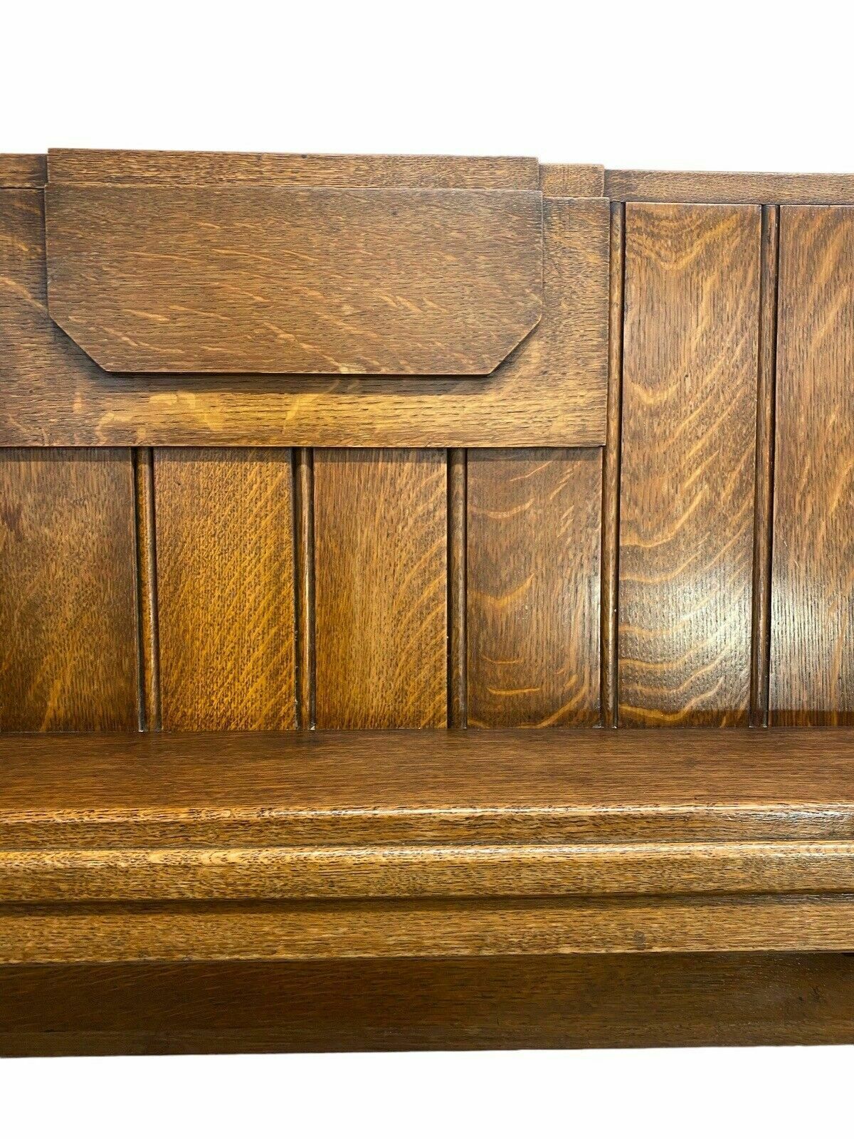 Art Deco 20 30s Antique Solid Oak Fire Surround Overmantle Period Fireplace Wood photo buy