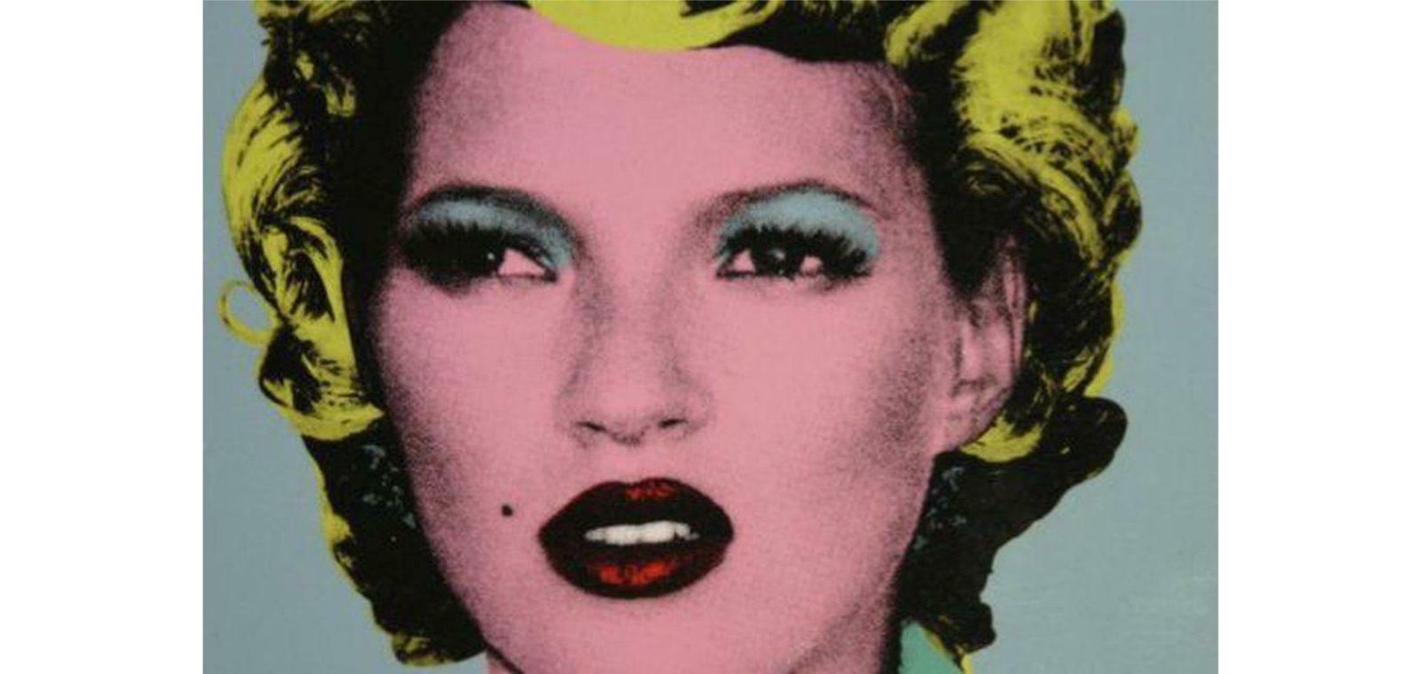 Kate Moss (Crude Oils), Print On Card, 2005 By Banksy 2005 photo furniture