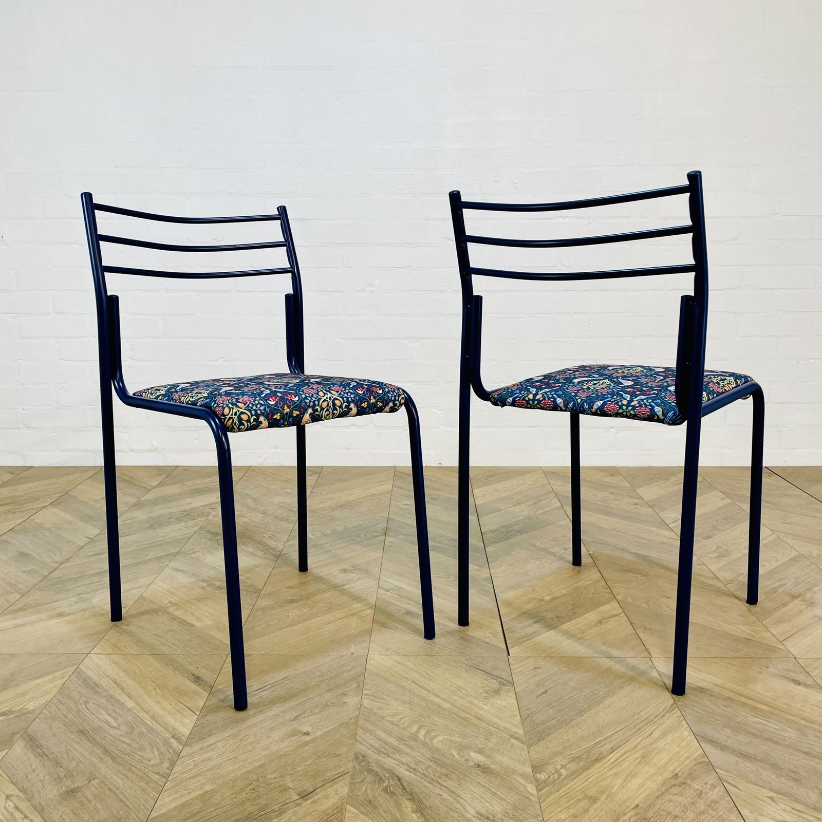 Vintage Metal Framed Chairs, Set Of 2, Featured On Bbc Show; Money For Nothing photo vinterior
