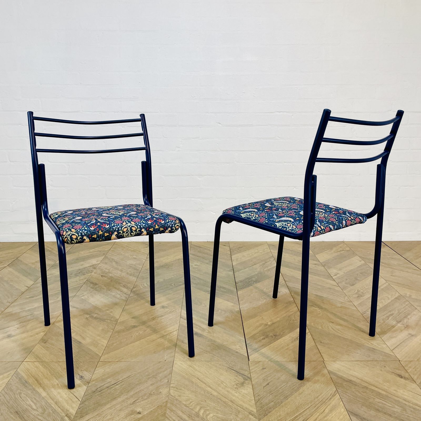 350.0 Vintage Metal Framed Chairs, Set Of 2, Featured On Bbc Show; Money For Nothing photo
