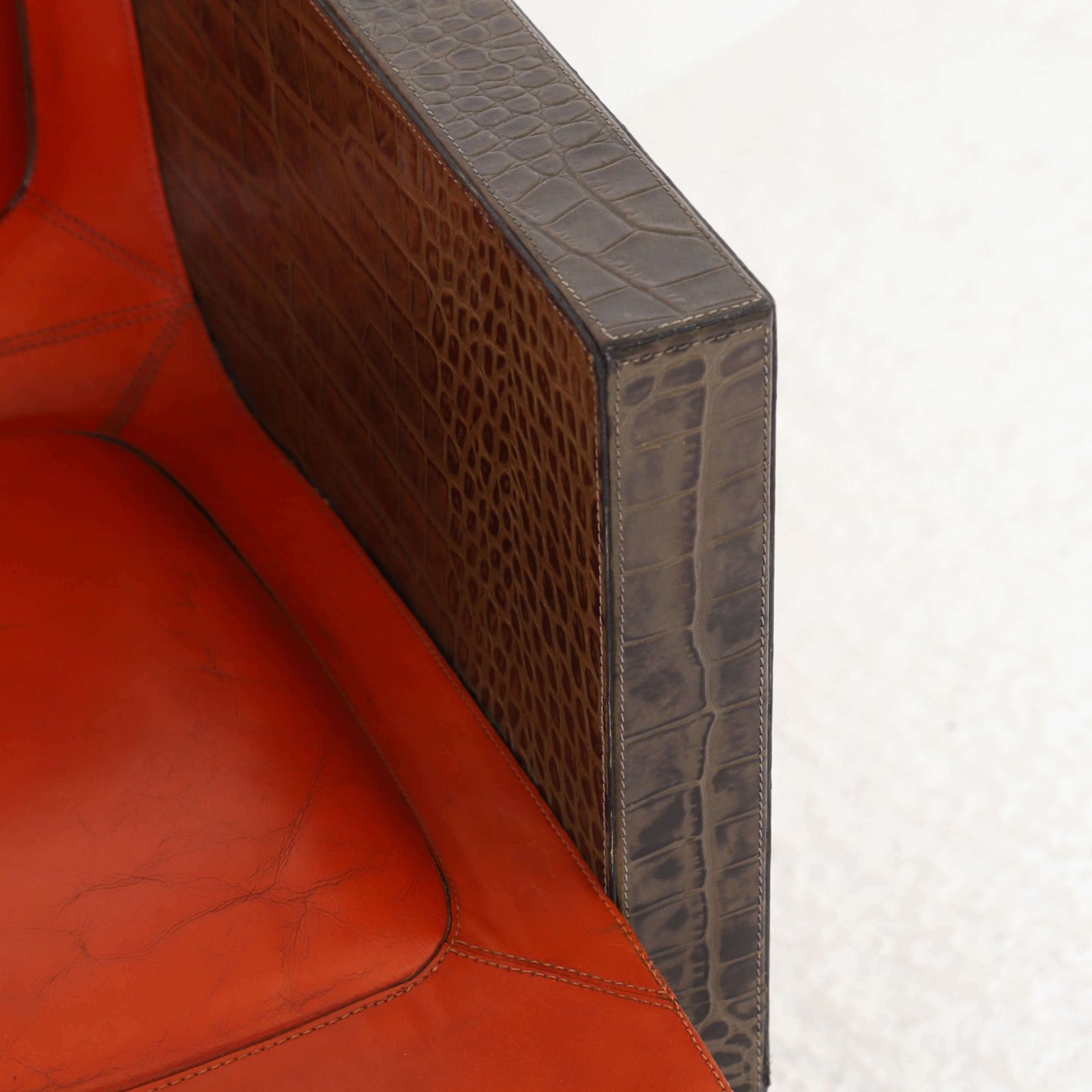 Vintage Paris T.I.S.T. Leather Armchairs photo vinterior