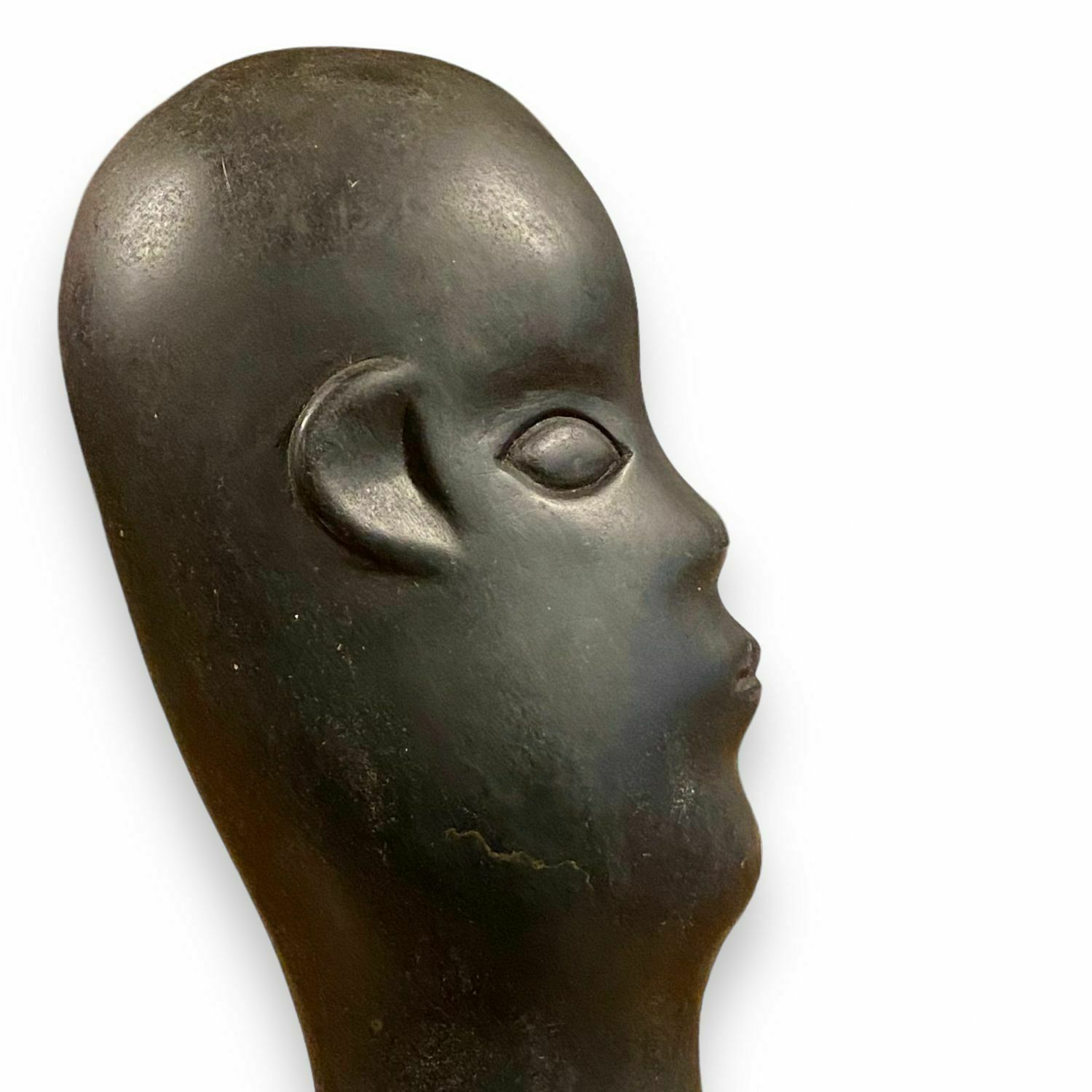 Sylvester Mubayi   Shona Sculpture In Black Springstone Rock "Mother And Child" photo furniture