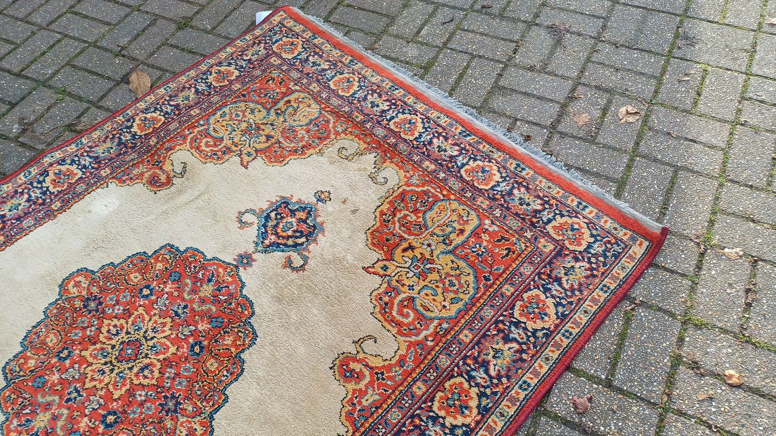 Large Super Vintage Turkish Decorative Asian Style Rug. 200 X 135 Cm photo for sale