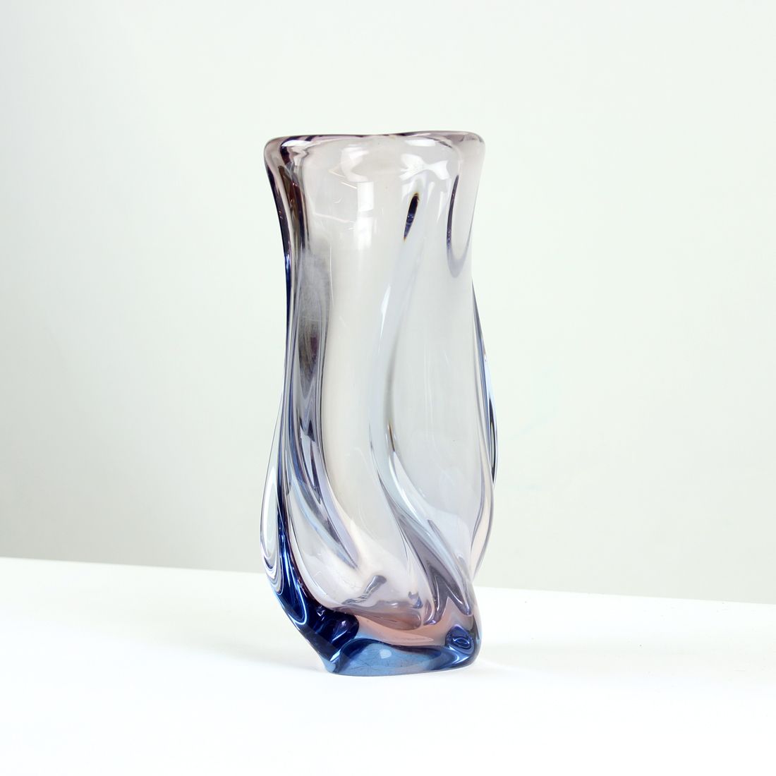 Big Murano Glass Vase By Hospodka, Czechoslovakia 1960s