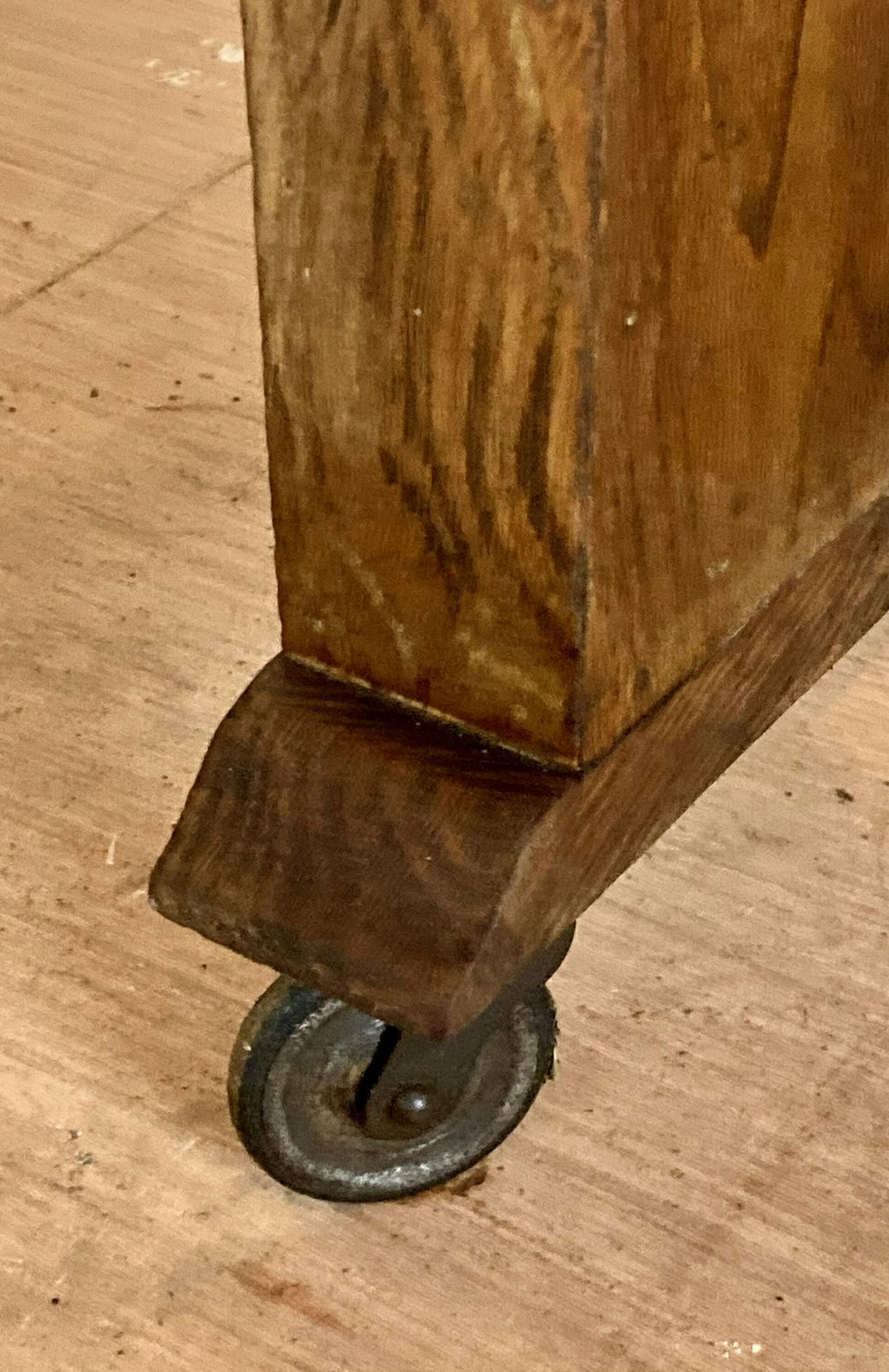 Mid Century Oak Side Table Trolley Coffee Table Occasional Hall Antique Industrial Vintage Drinks Wheels photo Furniture