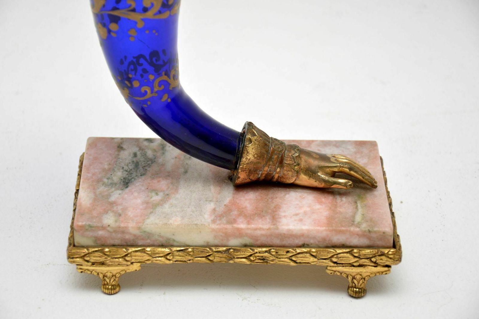 Antique French Empire Style Glass Cornucopia Vase photo buy