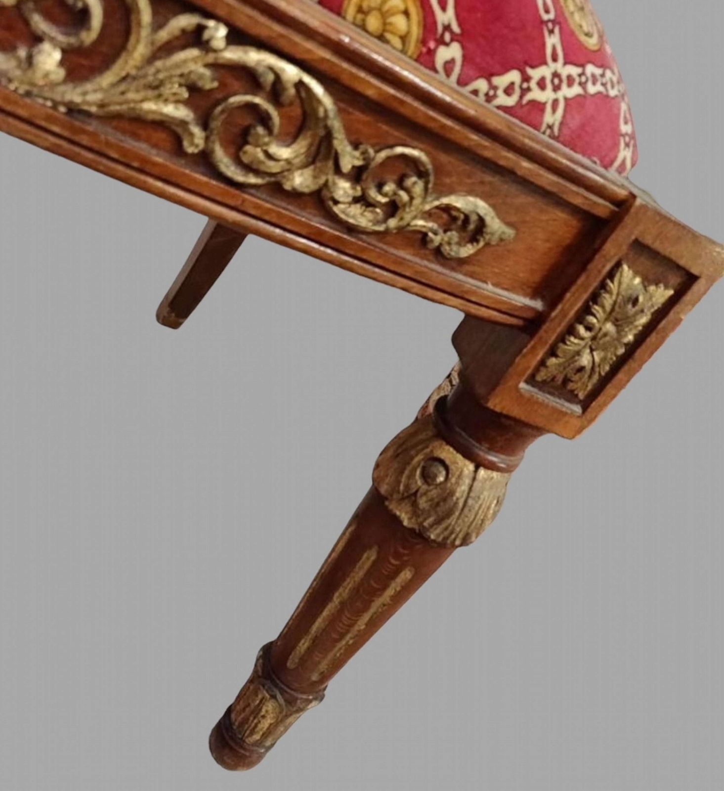 An Attractive 19th C  Gothic Revival  Mahogany Open Armchair  In Pugin Style photo 1150.0