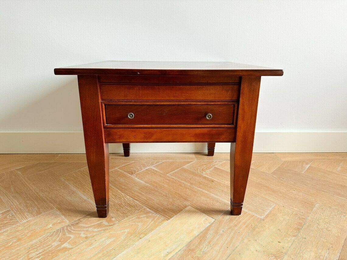 Vintage Teak Coffee Table With Drawer / Retro Side Table, 1960s End Table, Mid Century Side Table, Scandinavian Design, End Table