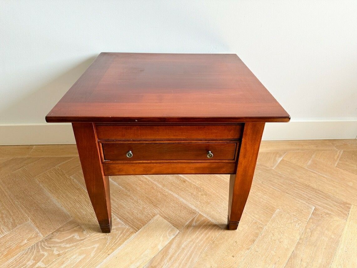 Vintage Teak Coffee Table With Drawer / Retro Side Table, 1960s End Table, Mid Century Side Table, Scandinavian Design, End Table photo for sale