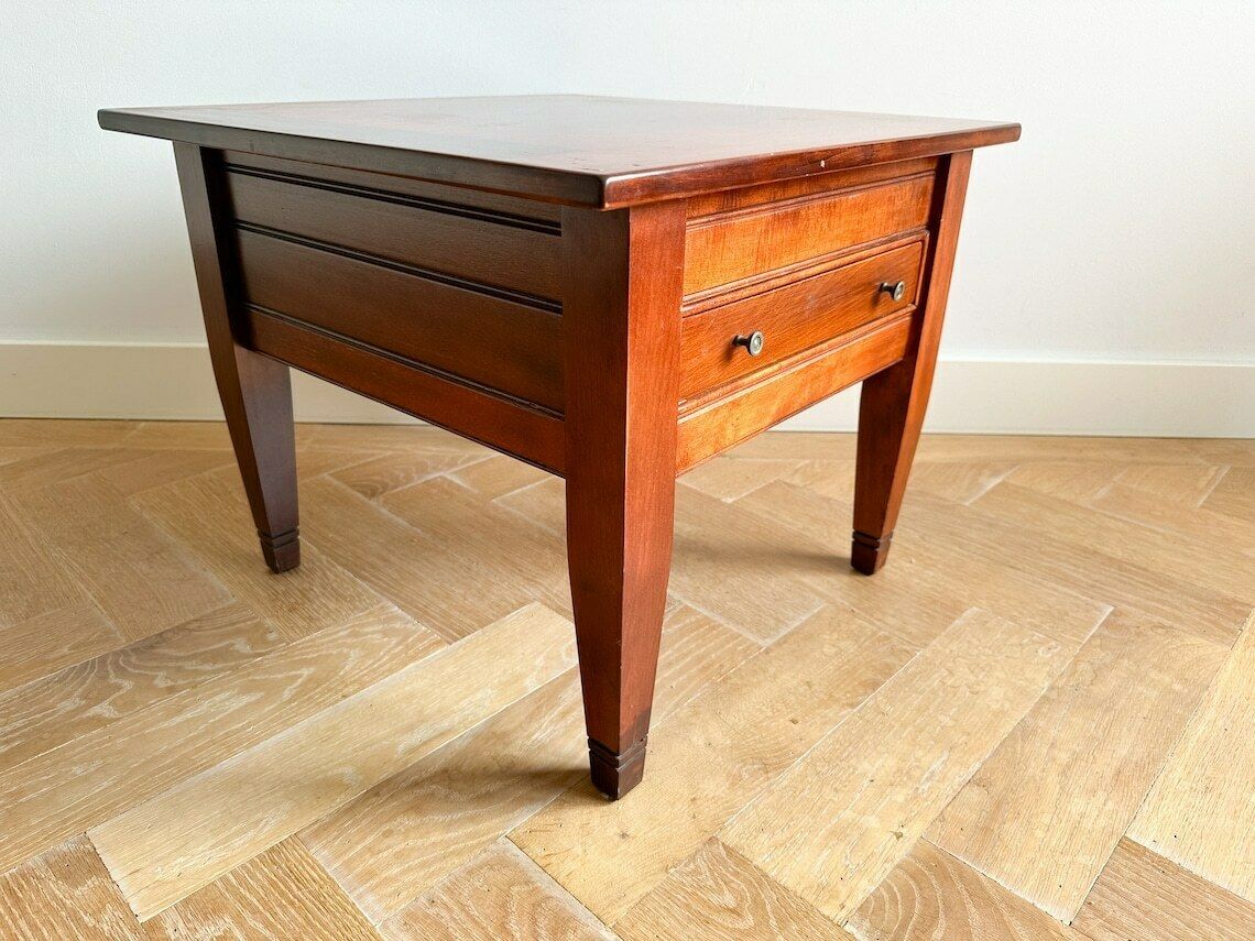Vintage Teak Coffee Table With Drawer / Retro Side Table, 1960s End Table, Mid Century Side Table, Scandinavian Design, End Table photo vinterior