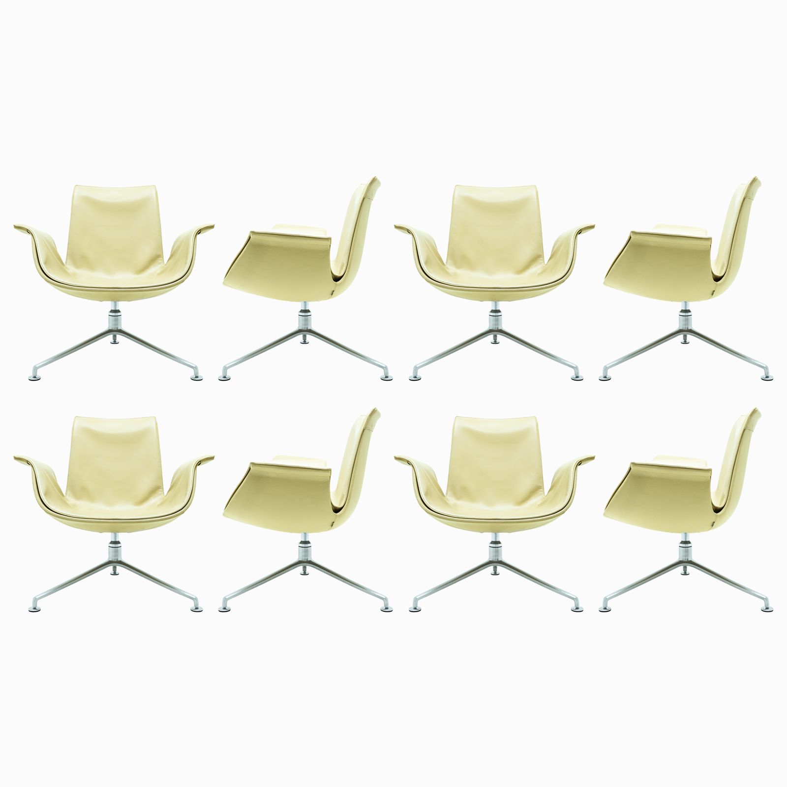 Danish Mid Century Preben Fabricius And Jorgen Kastlhom Fk Lounge Chairs, Model Fk 6727 3g, For Walter Knoll photo furniture