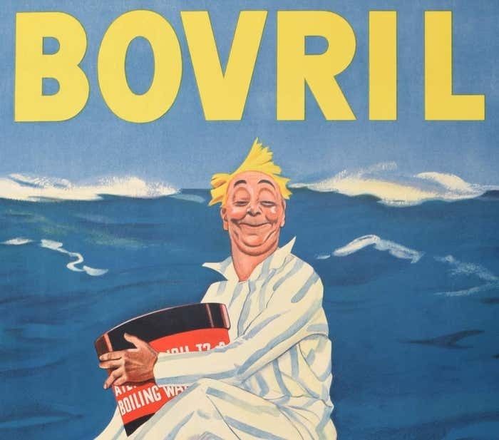 Bovril VI Terra A Galla Original Vintage 1930s Poster By Herbert Harris 1930s photo furniture