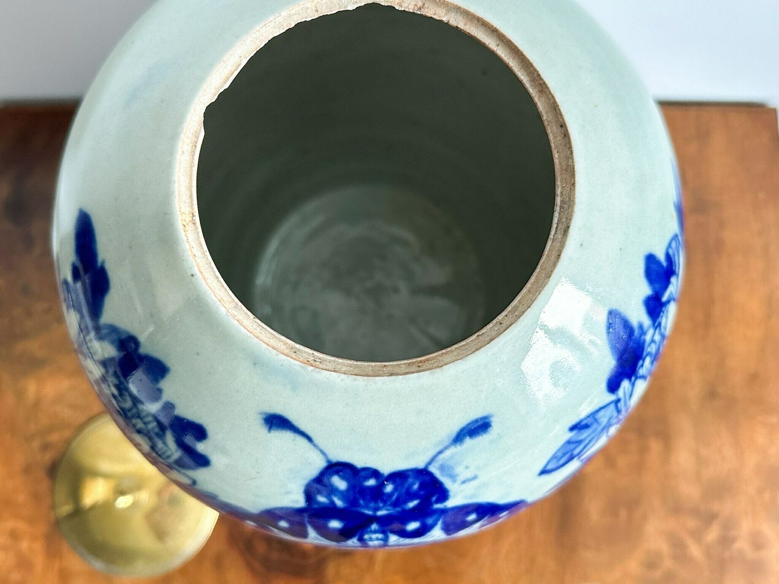 Antique Chinese Lidded Jar, 19th Century Chinese Pot With Lid, 12.5" High, Chinese Vase, Antique Chinese Ginger Jar photo vintage