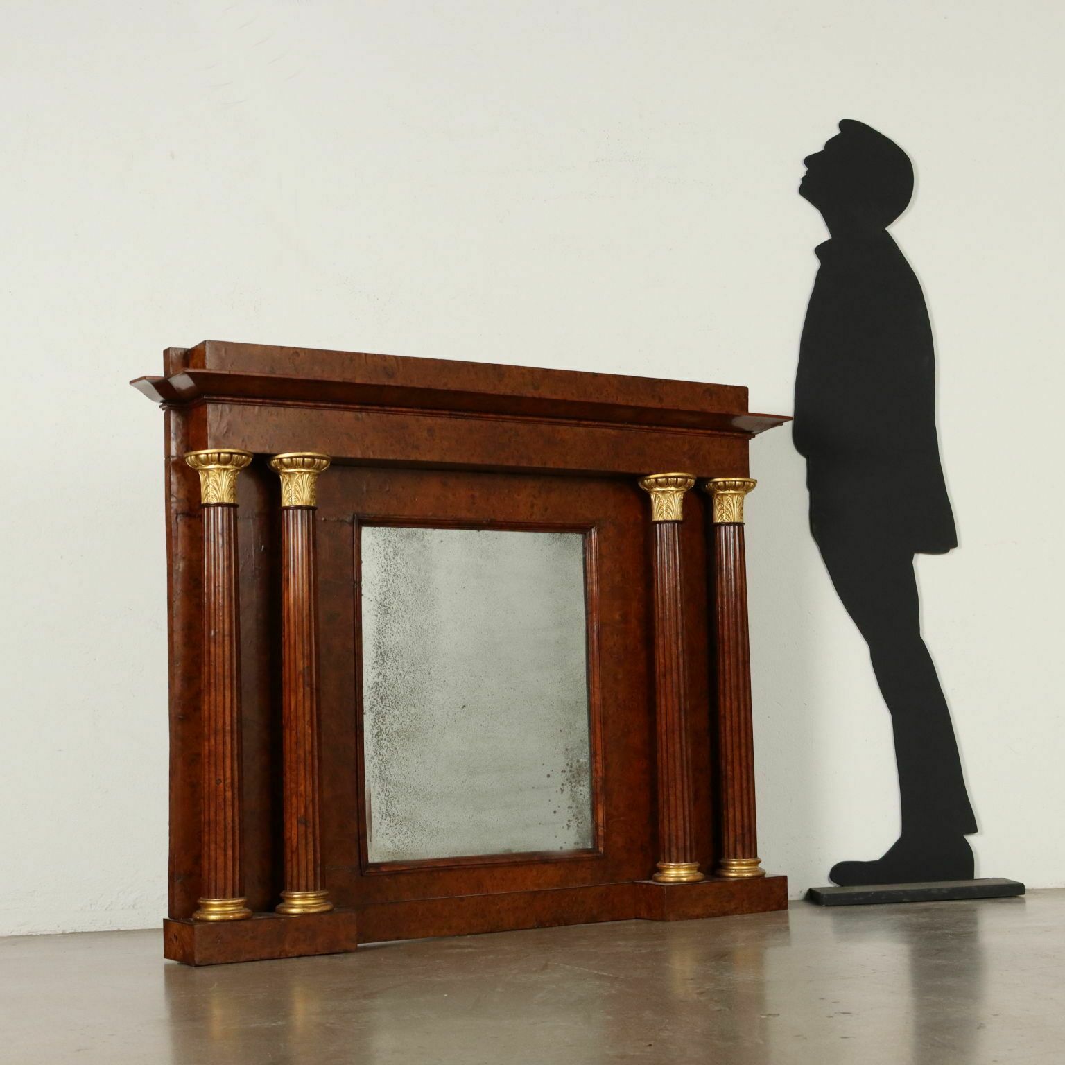Ancient Chimney Charles X Paolo Moschini '800 Ebony Elm photo furniture