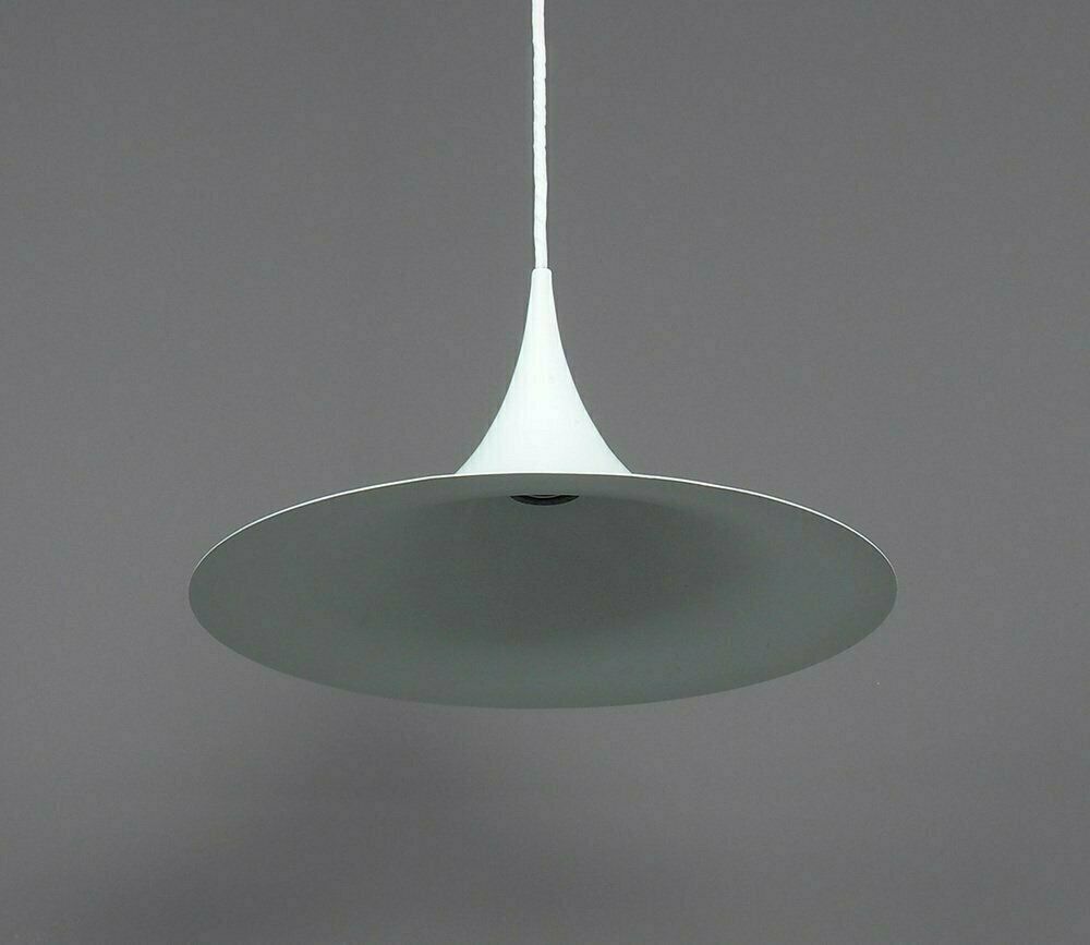 Semi Xs Hanging Lamp In White By Claus Bonderup And Torsten Thorup For Fog & Mørup, 1970s photo for sale