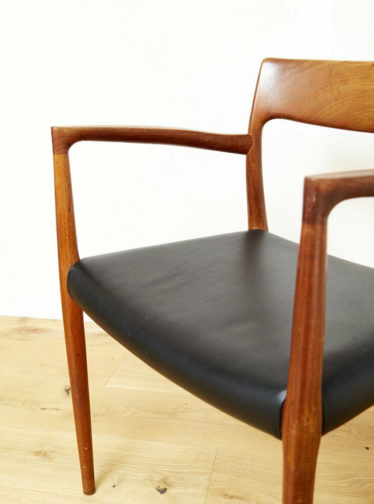 Model 57 Chair In Teak By Niels Otto Møller For J.L. Møllers, 1970s photo Furniture