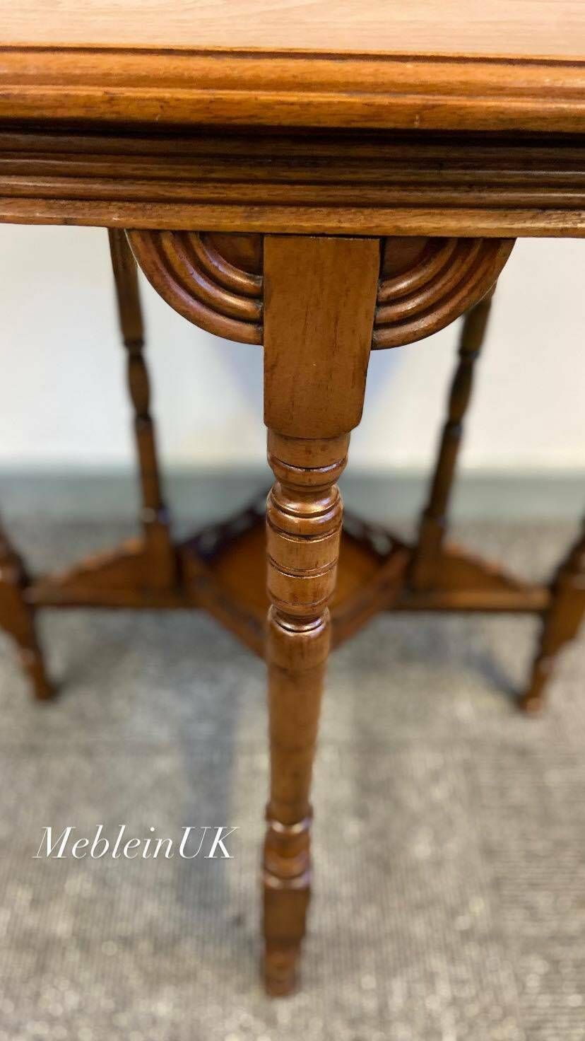 Antique Edwardian / Six Sided Top Occasional Table / Made In England C1910 / Free Delivery photo buy