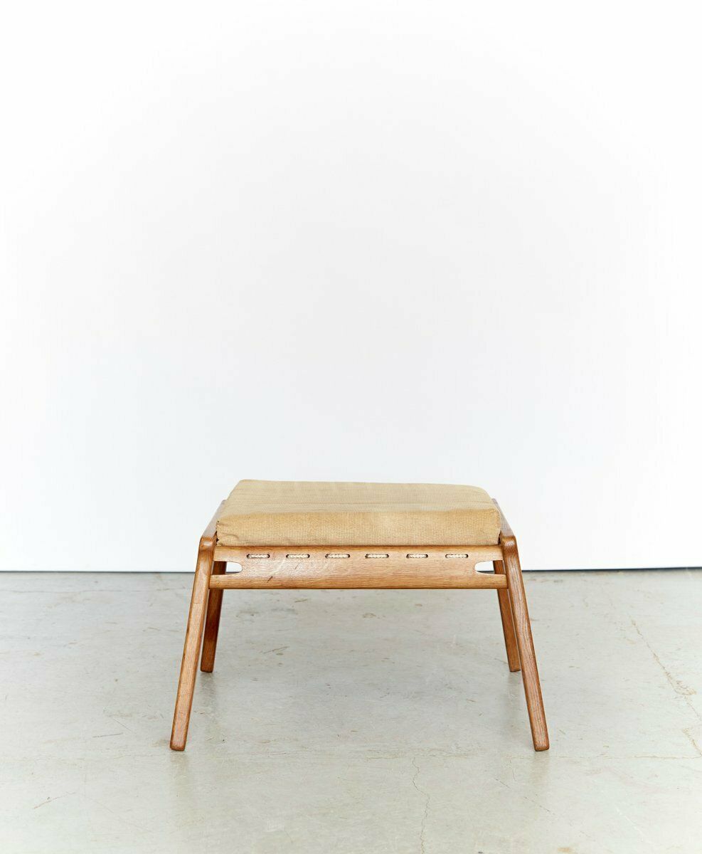 Oak Stool By Heinz Heger For Pgh Erzgebirge Arts And Crafts Annaberg Buchholz