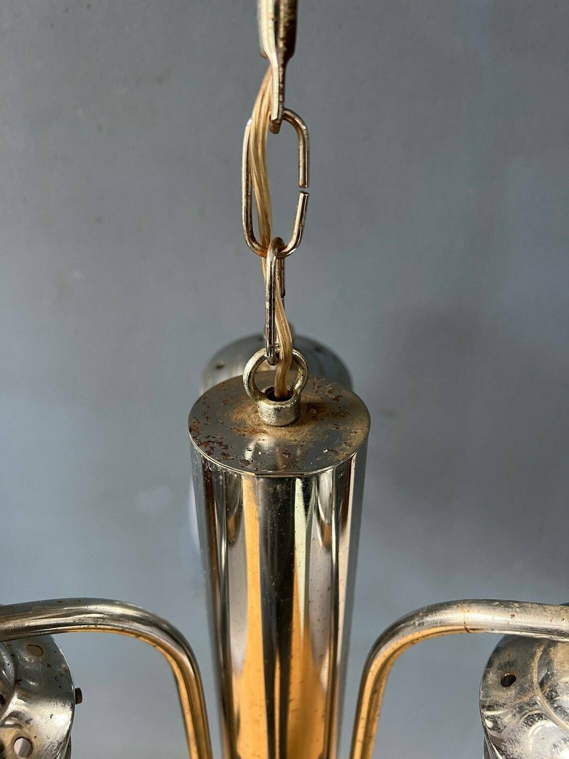 photo furniture 70s Mid Century Mazzega Murano Glass Chandelier Lamp