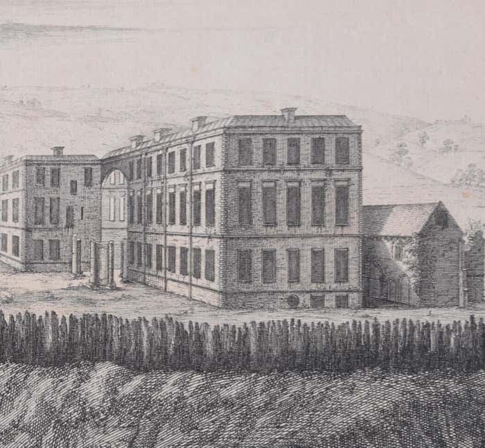 Winchester Palace, Southwark, London Engraving After Samuel And Nathaniel Buck 1733 photo Art