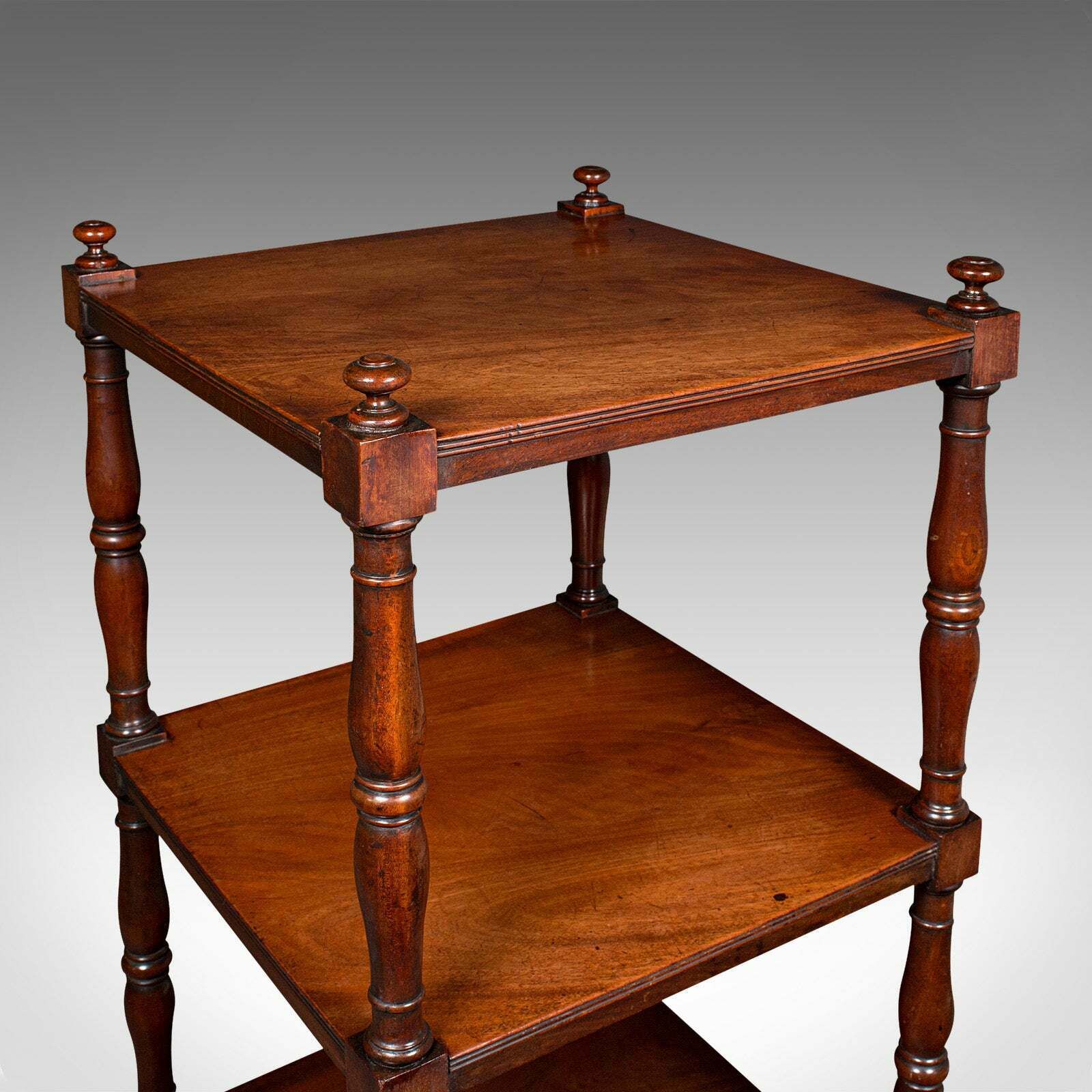 Antique 3 Tier Whatnot, English, Open Display Stand, Late Georgian, Circa 1800 photo buy