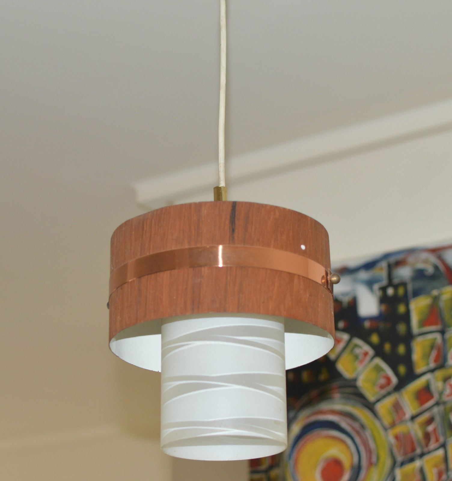 Lamp Space Age Atomic Ceiling Lamp. 1960/70 Mid Century Modernist Lamp. Nordic Lamp photo vinterior