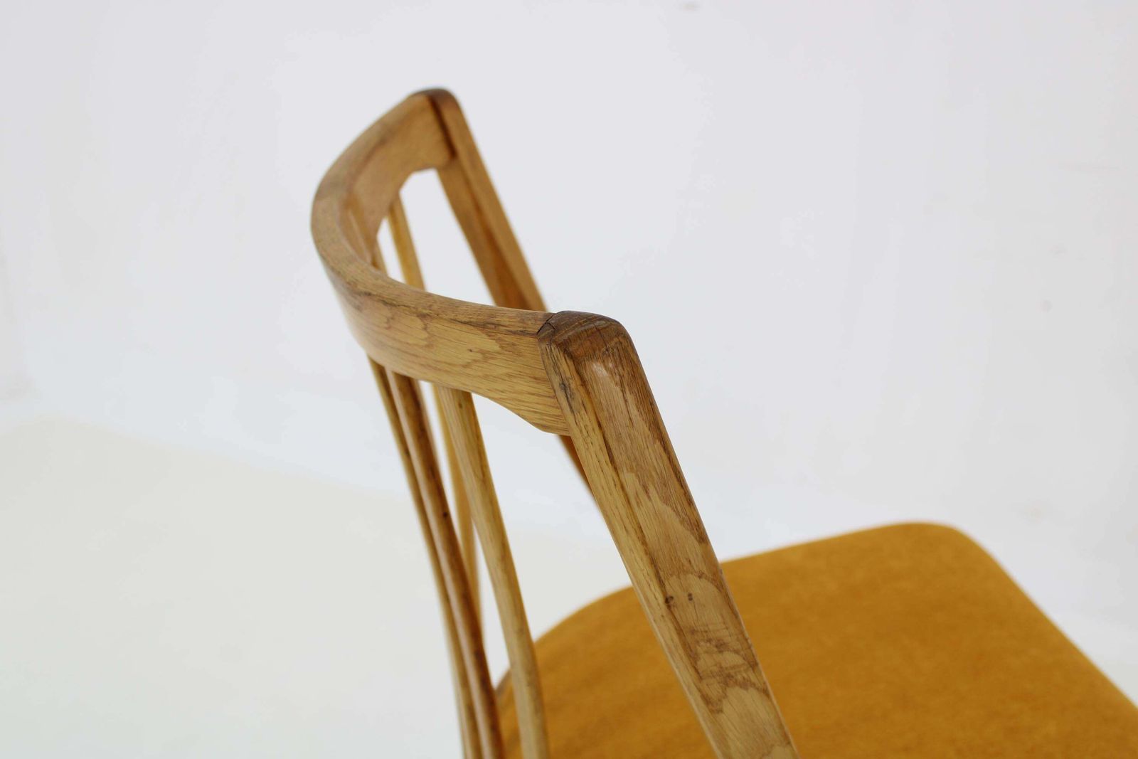1960s Antonin Suman Oak Chair, Set Of Three