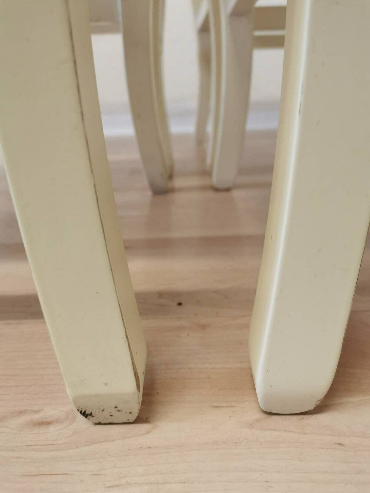 Set Of 4 Vintage White Wooden Stools With Thatched Seating / 1970s Yugoslavia / Boho Farmhouse Country Cottage Interior / Living Room Ideas photo buy