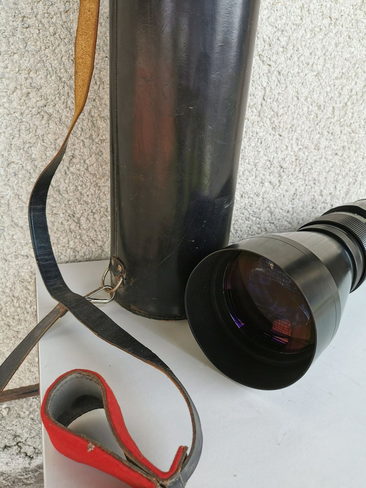photo for sale Pentacon 5.6 / 500 Mc Lens Gdm, German Democratic Republic Vintage Lens With Case Midcentury Camera Gift Picture Video Photography