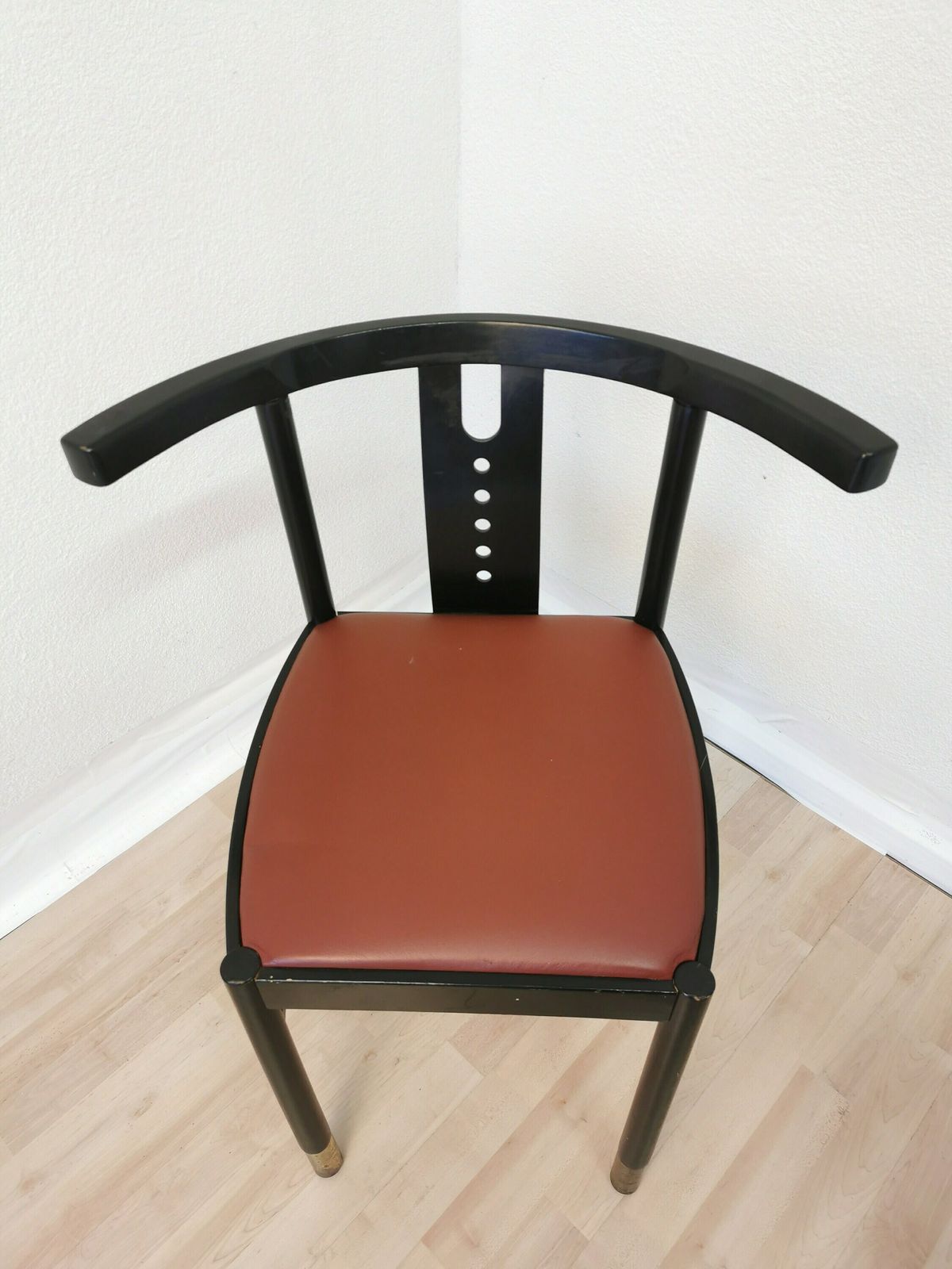 Vintage Thonet Original Dine Chairs / Made In 2000 Vienna / Bentwood Dining Chairs / Brown Leather Seat photo furniture