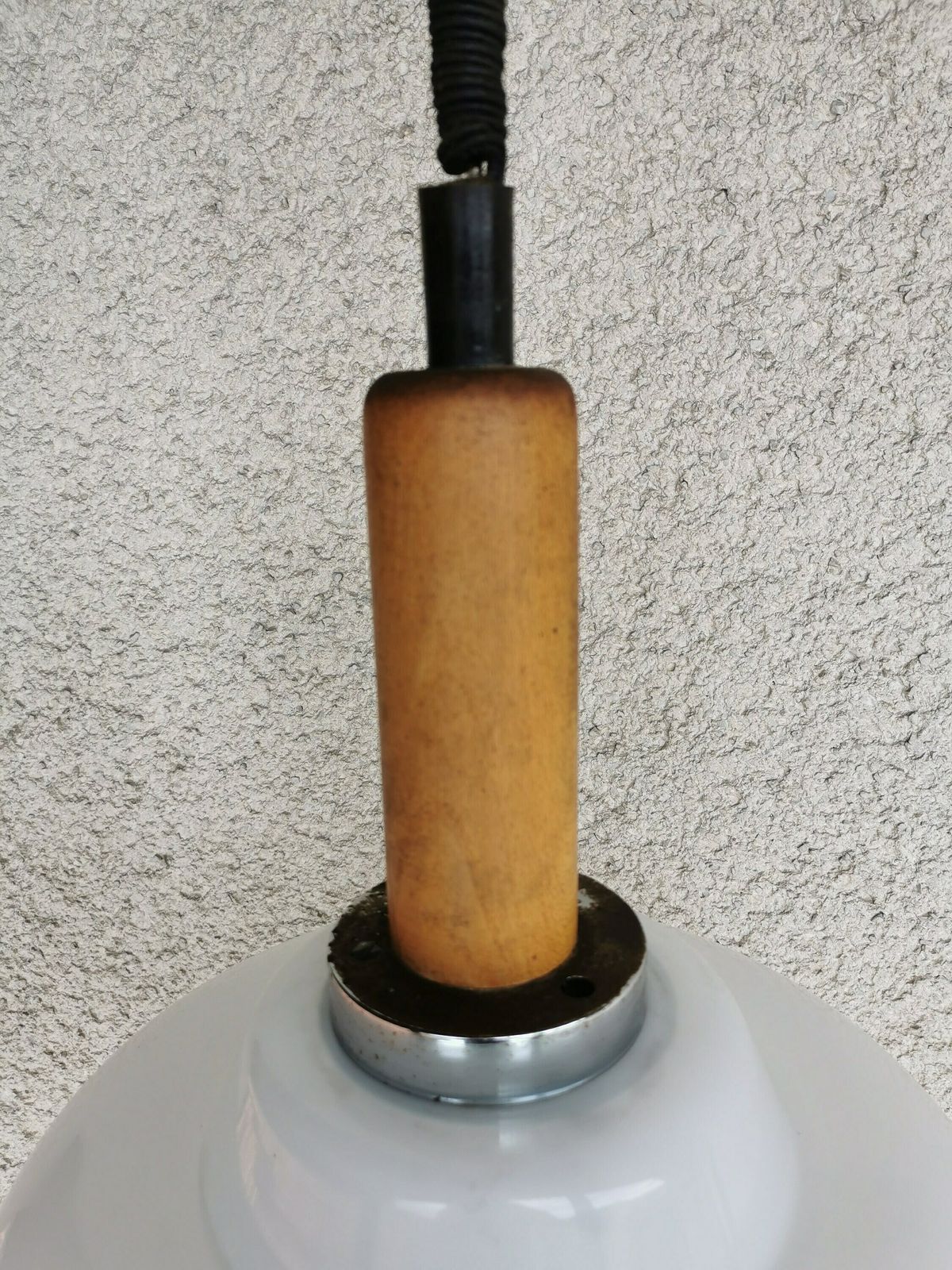 Vintage Glass Pendant Lamp Made In Yugoslavia Mid Century Modern Pendant Lamp Adjustable Ceiling Hanging Light Mid Century Lighting photo 197.0
