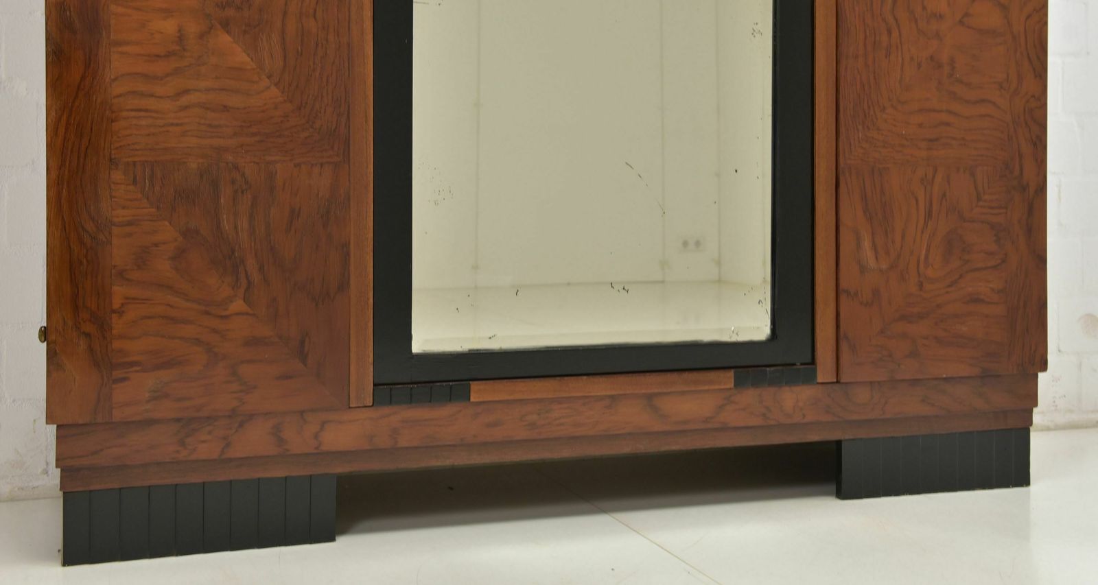 photo for sale Antique! Wardrobe Restored Art Deco Around 1930 Mahogany Hall Cupboard