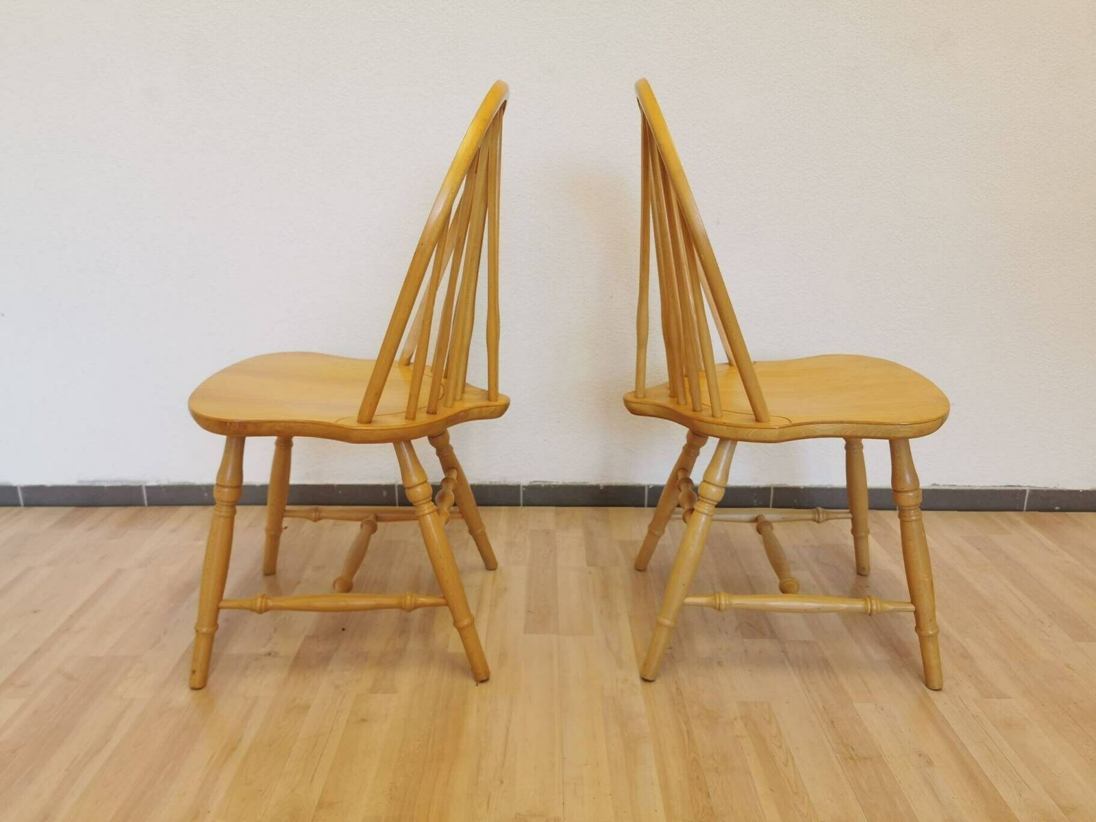 Set Of 2 Vintage Windsor Style Dining Chair photo Furniture