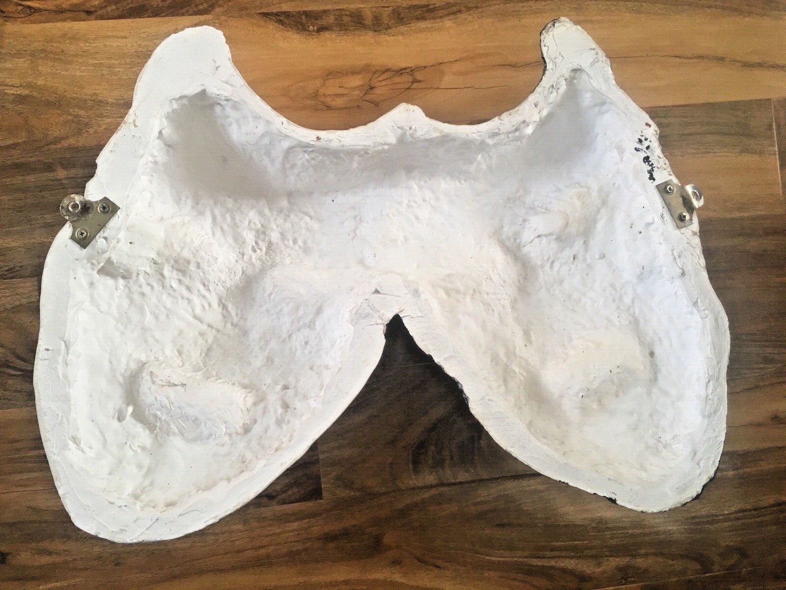 photo vinterior Large Heavy Plaster Theatre Comedy Tragedy Masks Sculpture Wall Sign Display
