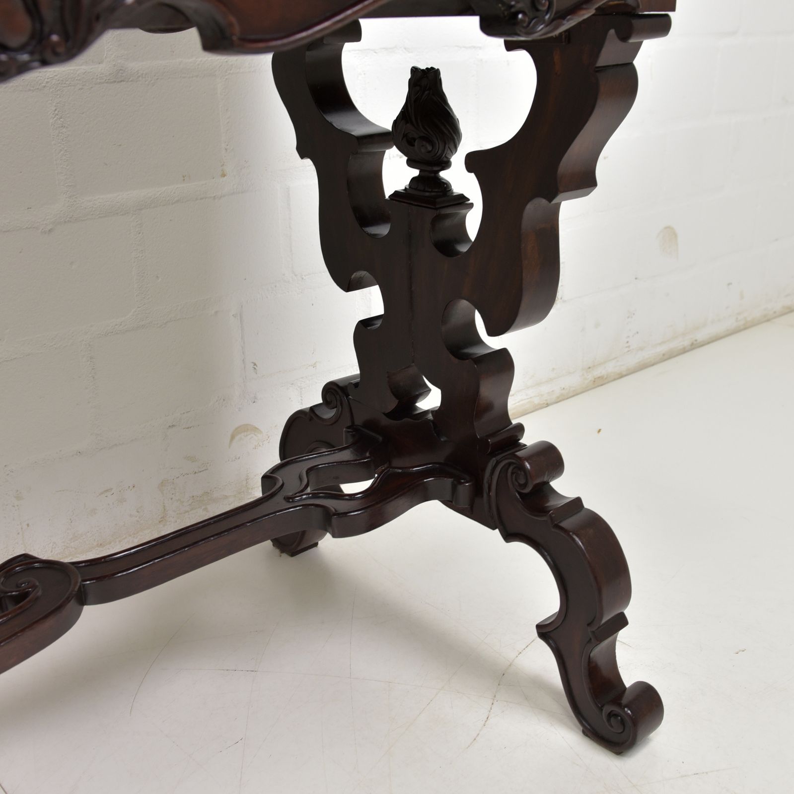 Antique! Small Desk / Side Table Restored Neo Rococo Around 1890 Rosewood photo vinterior