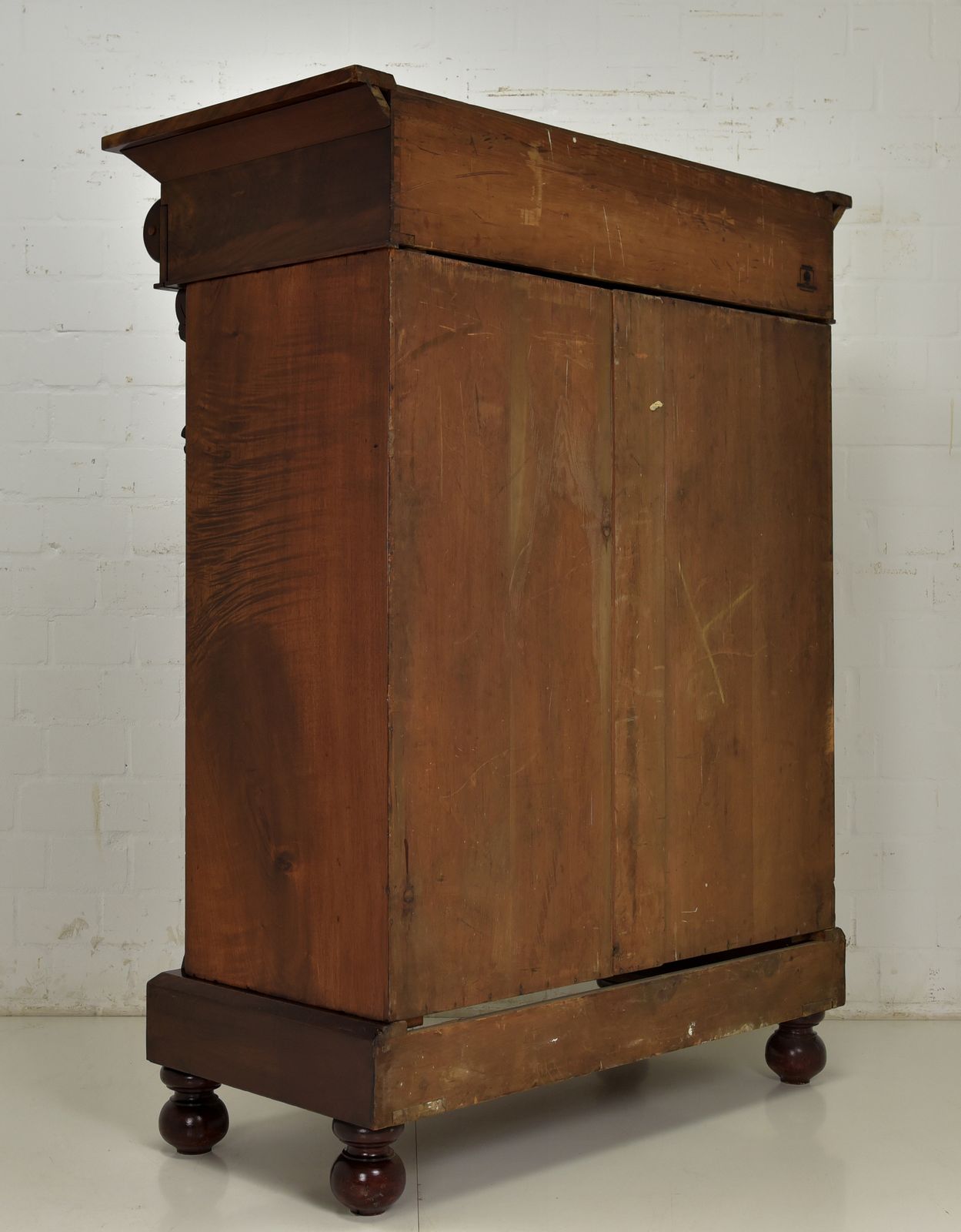 1758.0 Antique! Drawer Chest Restored Mahogany Around 1870 Vertiko Tall Chest Of Drawers photo