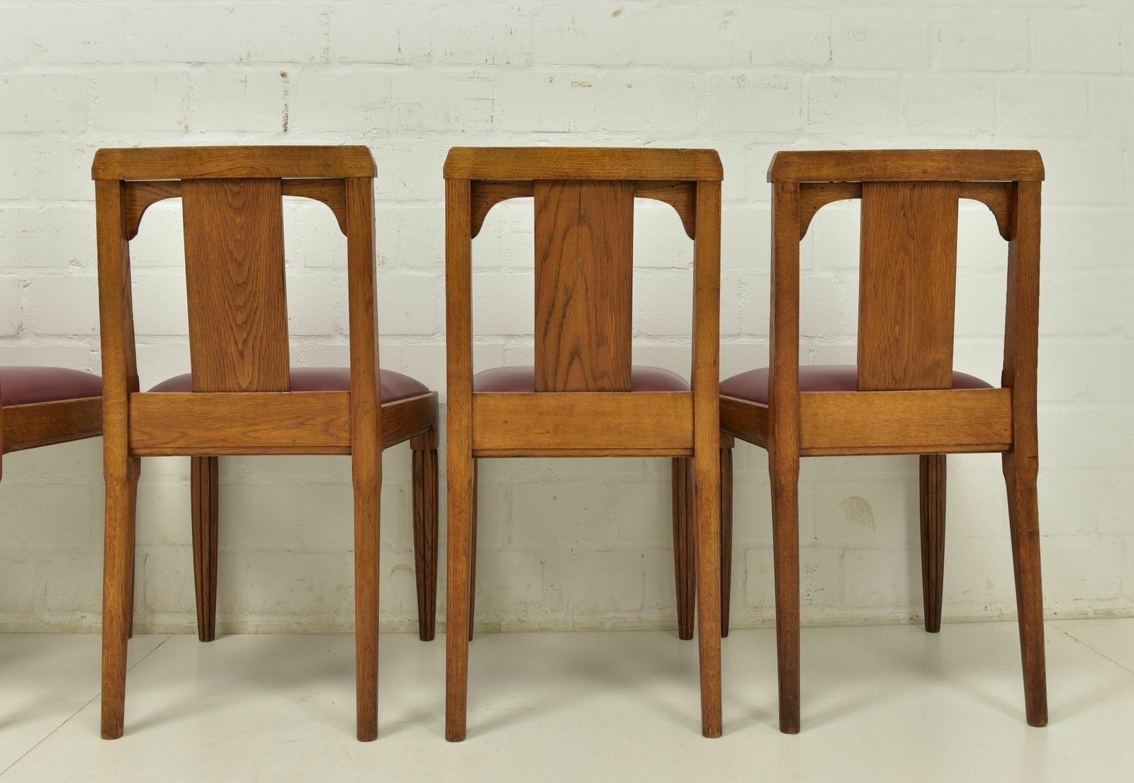 Antique! Extendable Dining Table, Restored Solid Oak From The Wilhelminian Era Around 1900 photo vintage