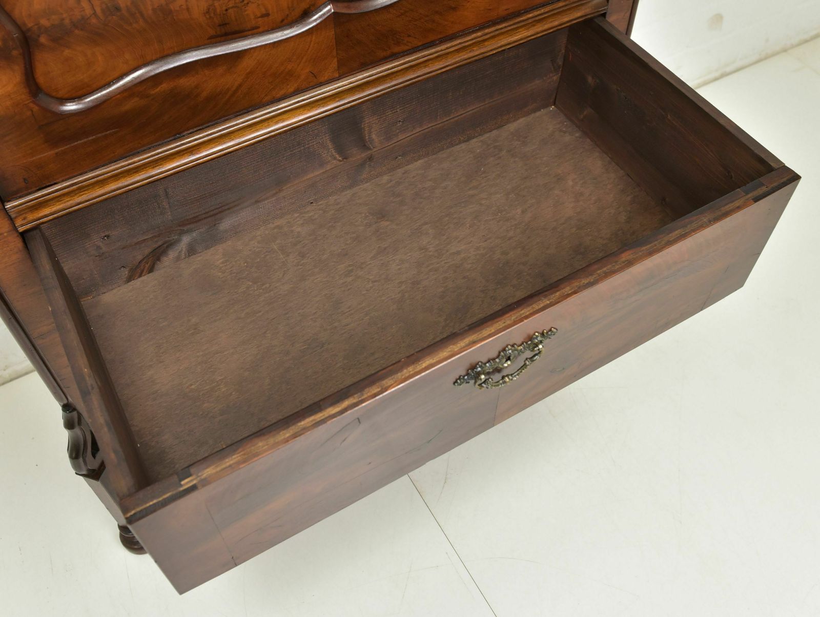 Antique! Secretary Restored Louis Philippe / Late Biedermeier Around 1880 Mahogany Cabinet Secretary photo buy