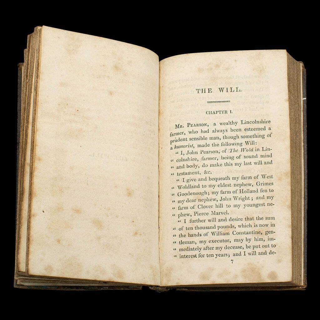 Set Of Antique Fiction Books, Popular Tales, Maria Edgeworth, English, Georgian photo 375.0