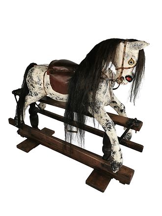 A Victorian Pillar Stand Rocking Horse photo for sale