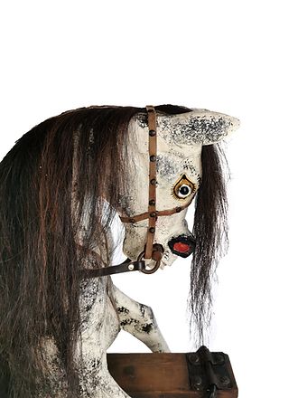 A Victorian Pillar Stand Rocking Horse photo buy