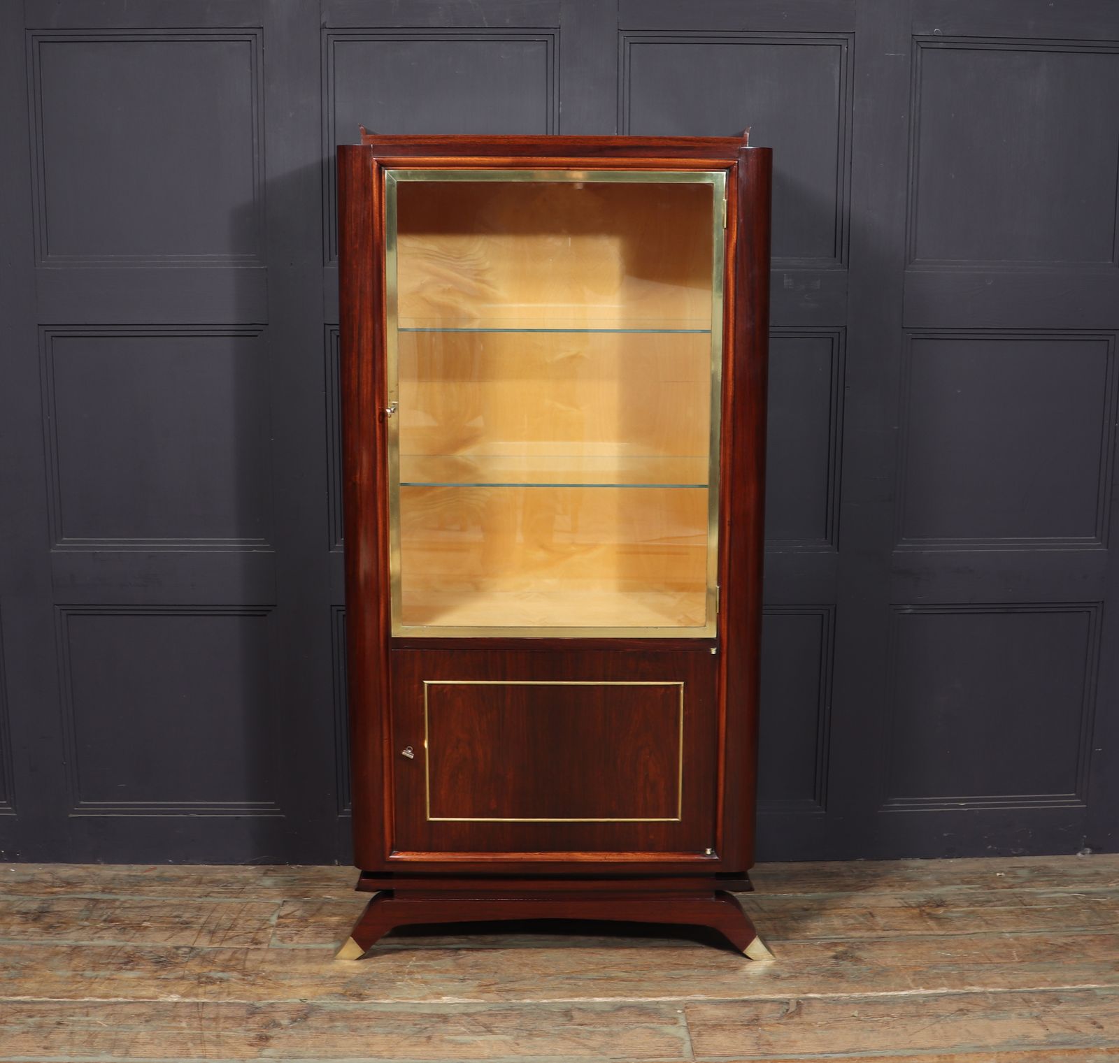 French Art Deco Display Cabinet In Rosewood photo vinterior
