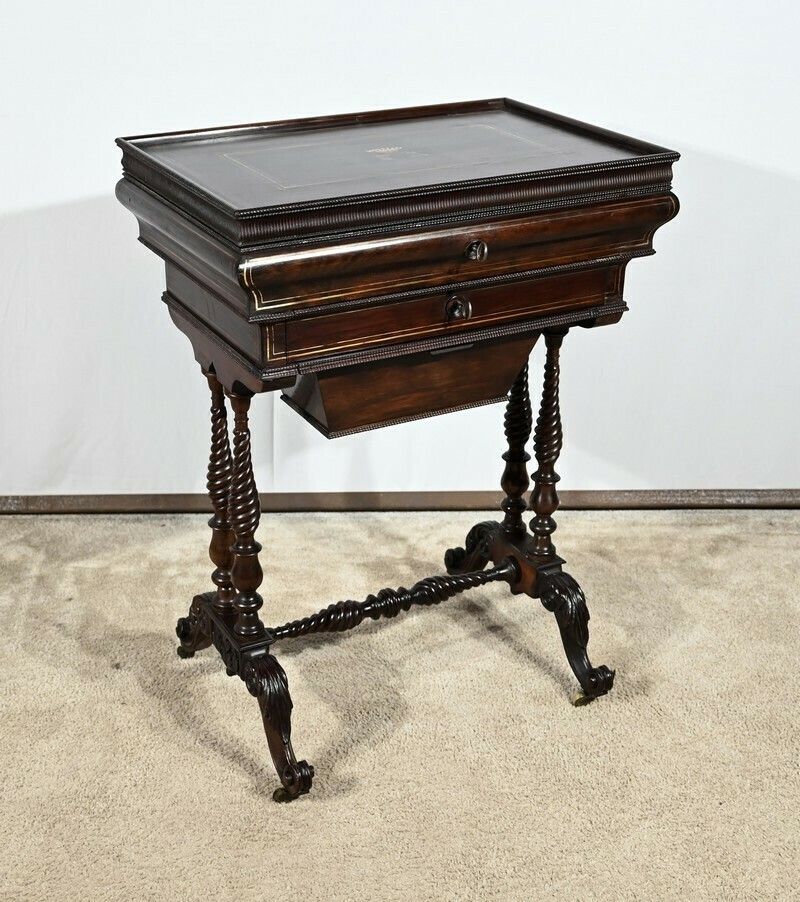 Small Table Hairdresser, Time Restoration – Early 19th Century photo Furniture