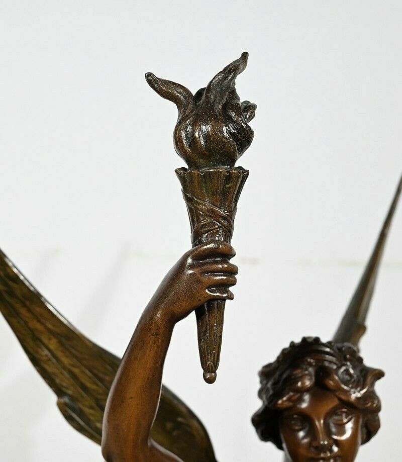 Important Sculpture En Régule, “La Patrie” By Ferville Suan – End 19th photo buy
