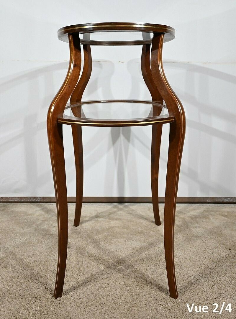 photo buy Serving Table In Solid Mahogany, Louis XV / Louis XVI Transition Style – 2nd Part 19th
